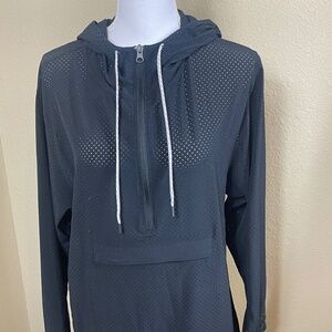 Zella lightweight mesh fabric swimsuit coverup NWT  with hood